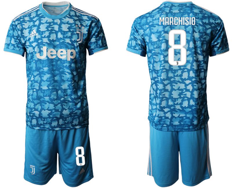 Men 2019-2020 club Juventus FC away #8 blue Soccer Jerseys